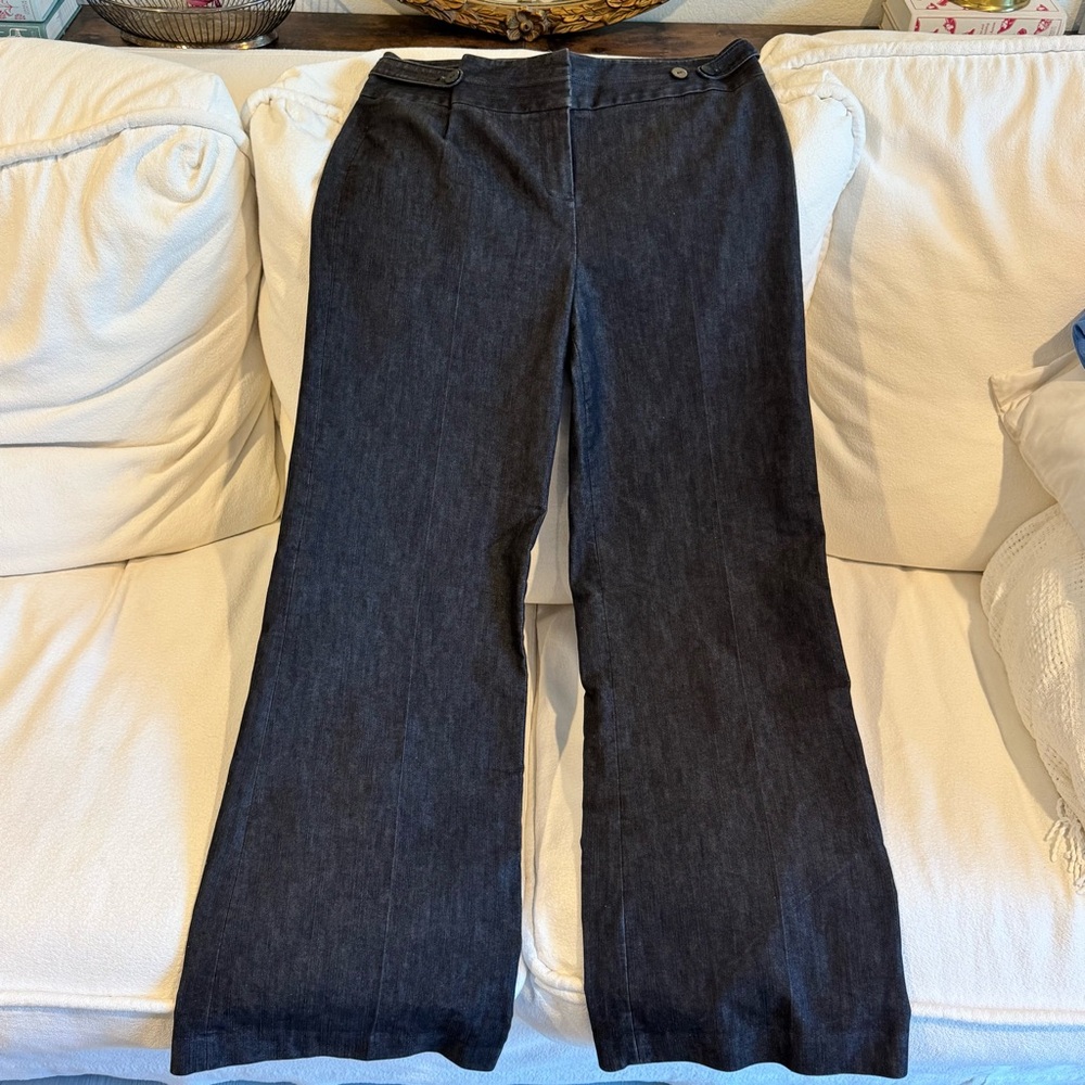 Kenneth Cole reaction blue gray wide leg jeans